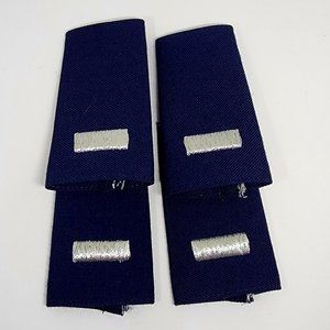 U.S. Air Force Epaulets - Shoulder Board Marks O-2 1st Lieutenant - Navy Blue